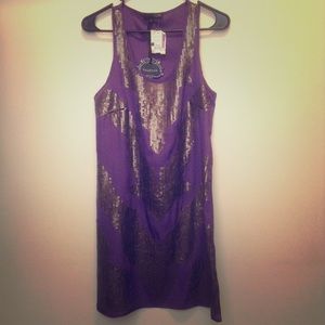 ☀️5 for $20- Lovposh Purple Sequin Mini-Dress